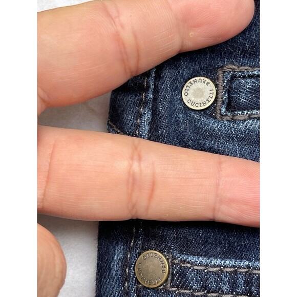 Brunello Cucinelli Size 6. Dark Wash Skinny Fit Jeans - Picture 5 of 12